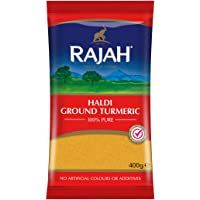Los mejores  - Rajah - Cúrcuma en polvo - Haldi molido - 400 g